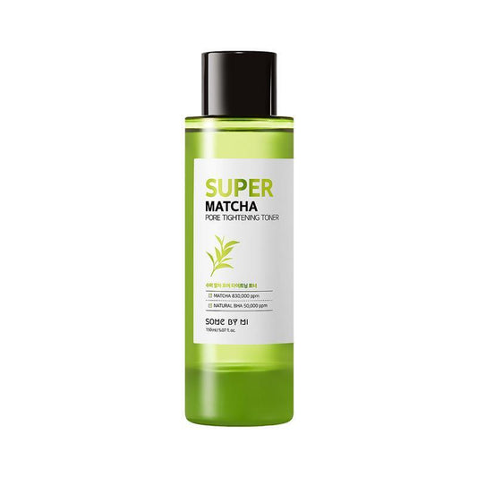 Green, 150ml bottle of SomeByMi Super Matcha Pore Tightening Toner.