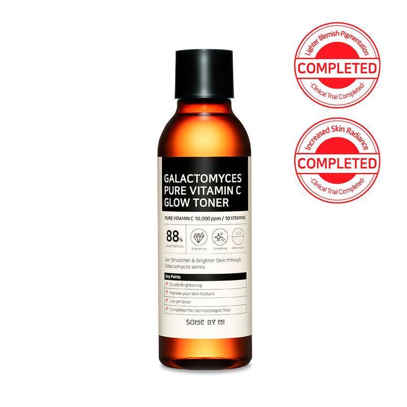 200ml bottle of Some By Mi Galactomyces Pure Vitamin C Glow Toner for brightening and hydrating skin.