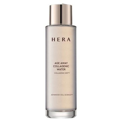 150ml bottle of Hera Age Away Aesthetic BX Water, a hydrating and anti-aging facial product