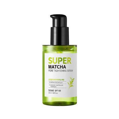 50ml bottle of facial serum with matcha extract for tightening pores by SomeByMi