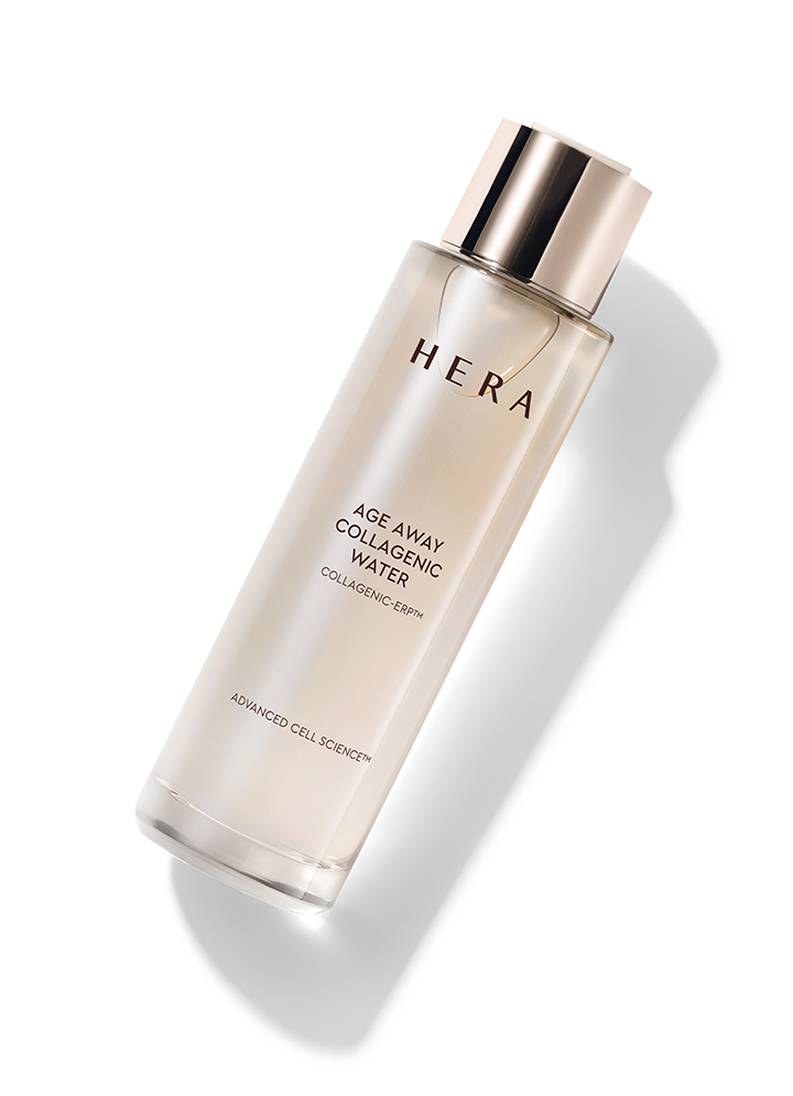 150ml bottle of Hera Age Away Aesthetic BX Water, a hydrating and anti-aging facial product