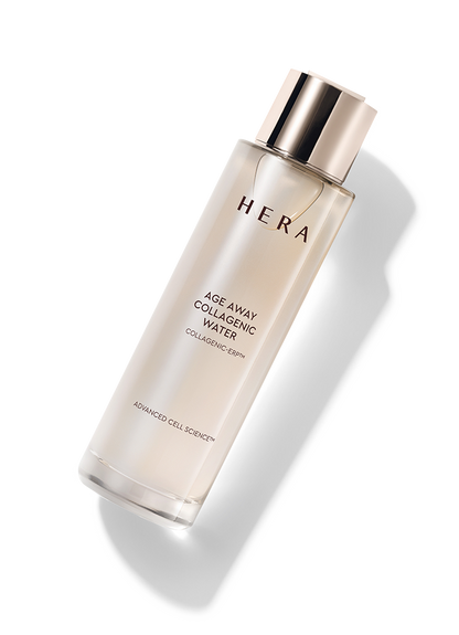 150ml bottle of Hera Age Away Aesthetic BX Water, a hydrating and anti-aging facial product