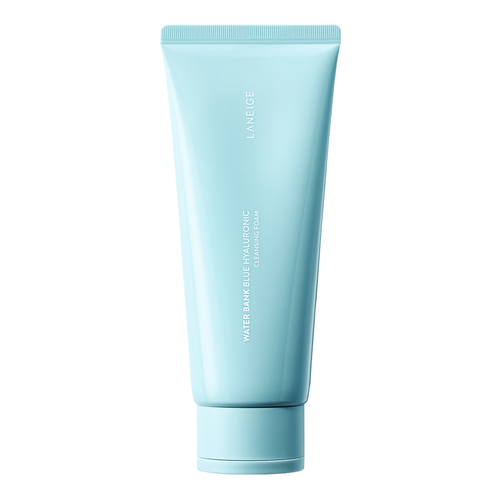 Laneige Water Bank Blue Hyaluronic Cleansing Foam, a 150ml bottle of blue cleansing foam.