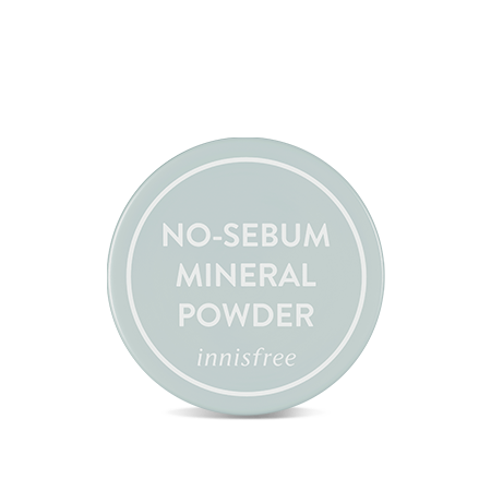 Innisfree No-Sebum Mineral Powder, a 5g mineral powder for a matte finish and shine control.