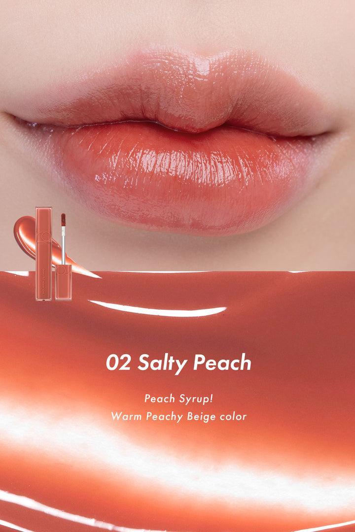 Romand Dewyful Water Tint, a 5g lip tint with a dewy finish for a natural-looking flush of color.