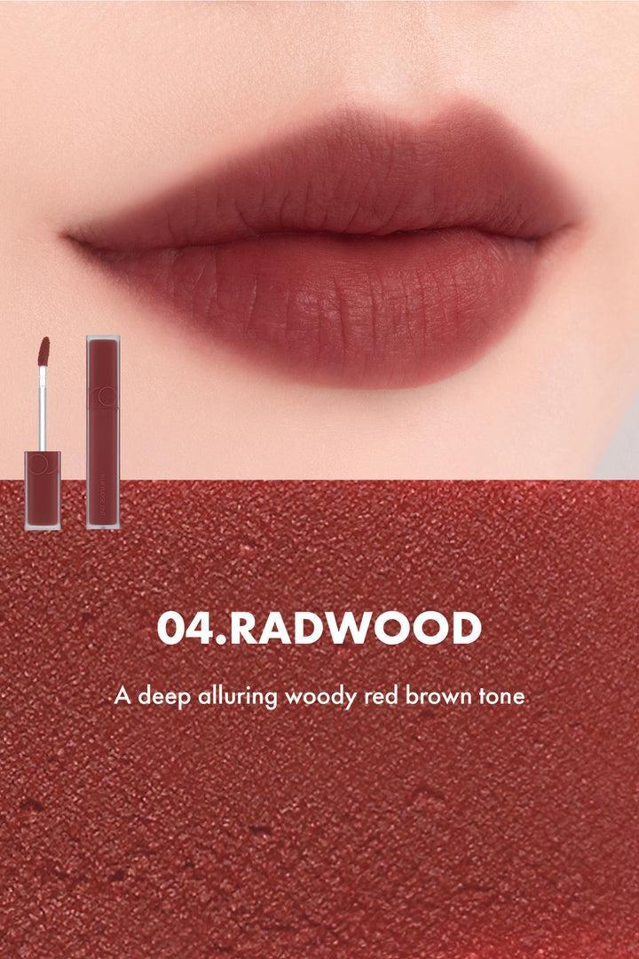 Romand Blur Fudge Tint, a 5g lip tint with a blurring effect for a smooth, soft-focus finish.