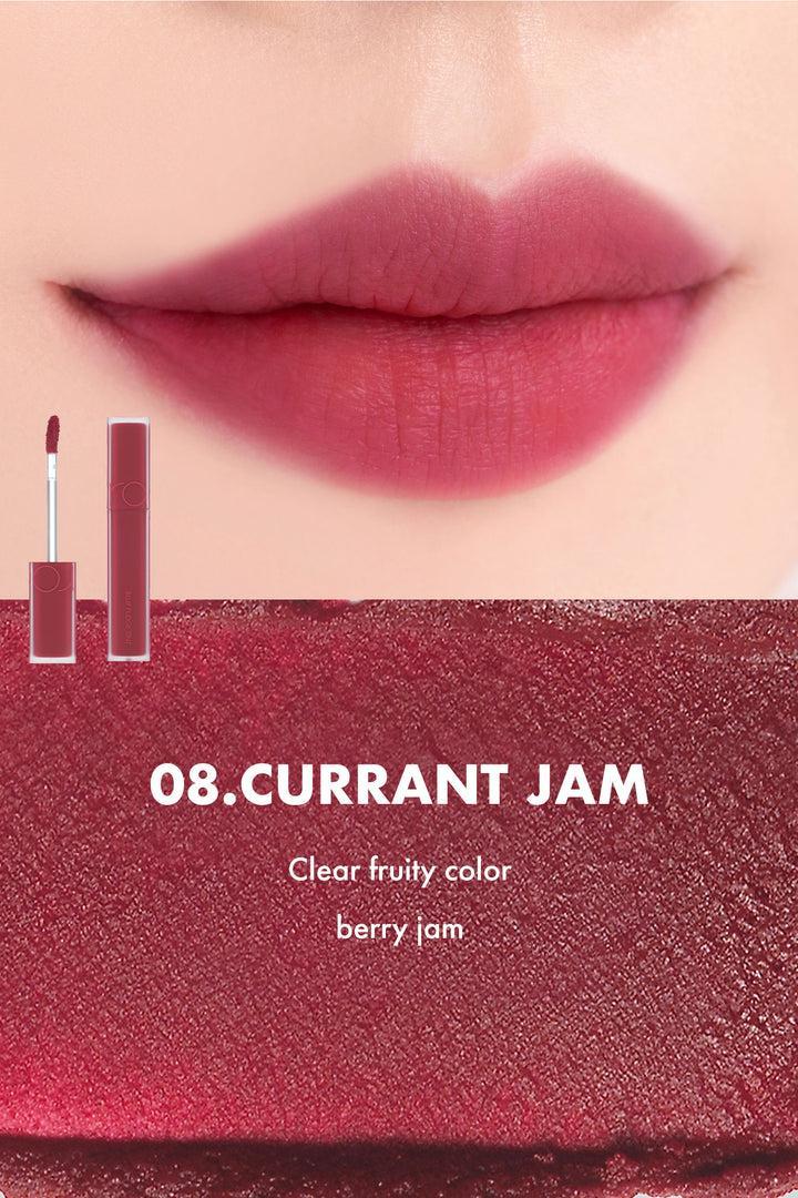 Romand Blur Fudge Tint, a 5g lip tint with a blurring effect for a smooth, soft-focus finish.