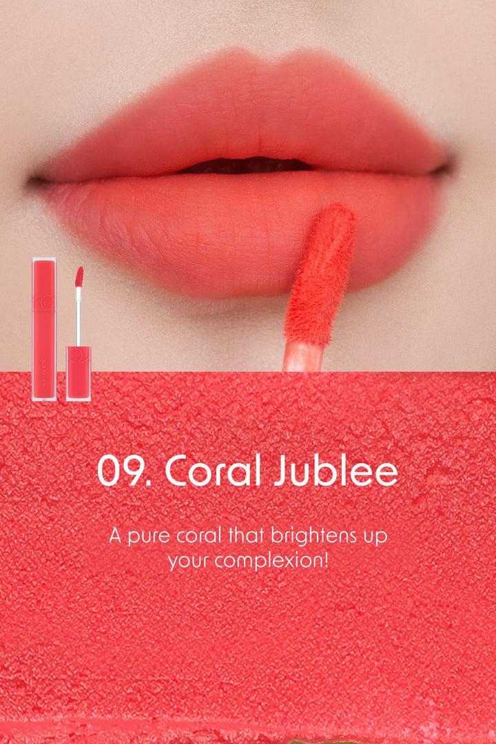 Romand Blur Fudge Tint, a 5g lip tint with a blurring effect for a smooth, soft-focus finish.