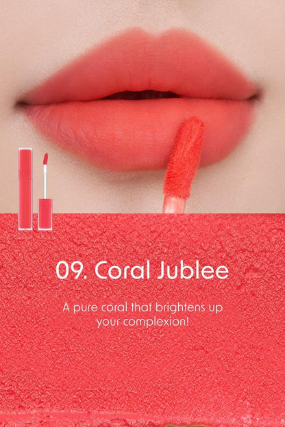 Romand Blur Fudge Tint, a 5g lip tint with a blurring effect for a smooth, soft-focus finish.