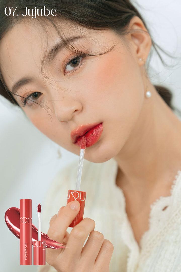 Romand Juicy Lasting Tint in Original Series, a 5.5g lip tint for long-lasting, glossy color.