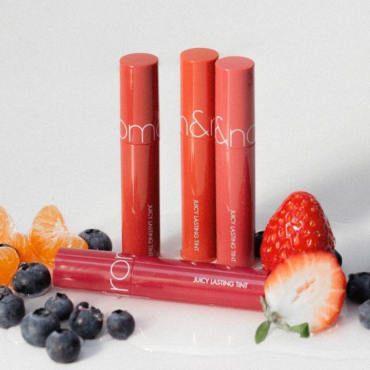 Romand Juicy Lasting Tint in Original Series, a 5.5g lip tint for long-lasting, glossy color.