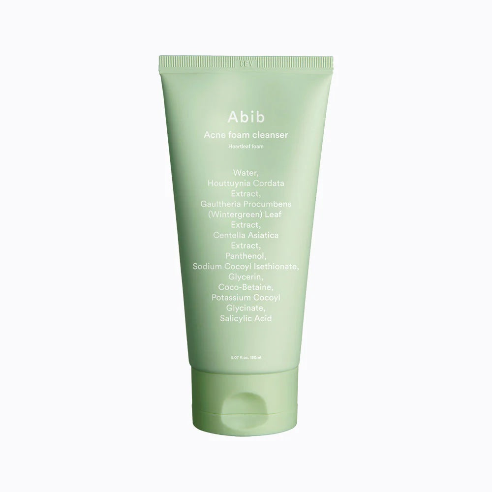 Acne foam cleanser with heartleaf and centella