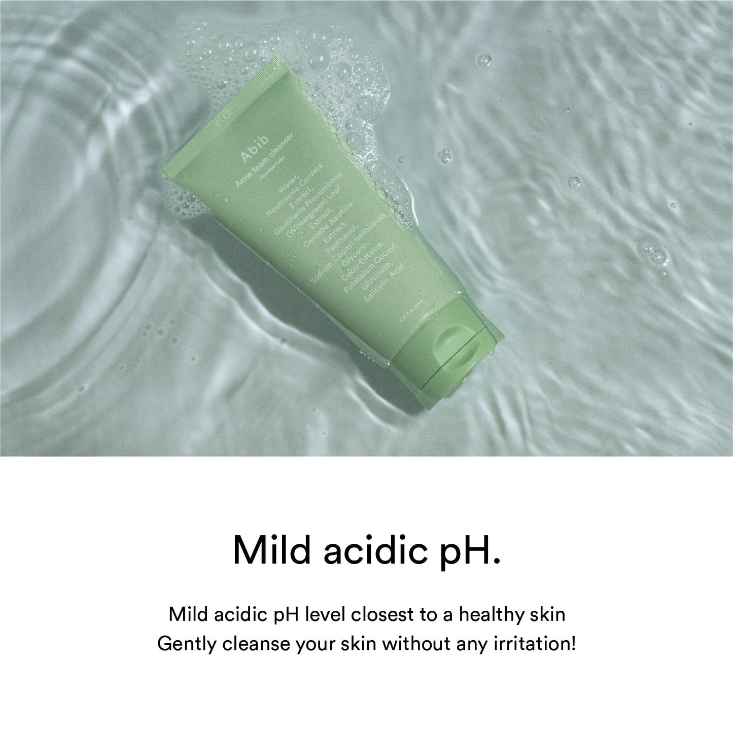 Acne foam cleanser with heartleaf and centella