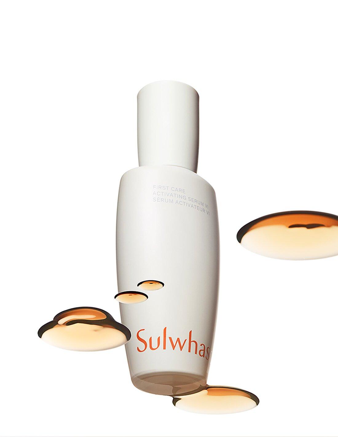 Sulwhasoo First Care Activating Serum VI, a 60ml anti-aging facial serum formulated with ginseng to improve signs of aging like wrinkles, elasticity, and uneven skin tone.