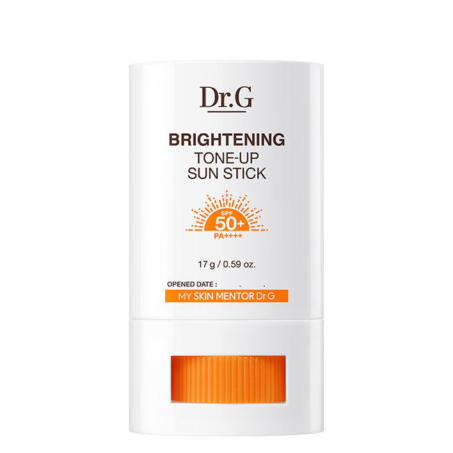 Dr.G Brightening Tone-Up Sun Stick, SPF50+ PA++++ sun protection with a pink tint for a brightened complexion (17g).