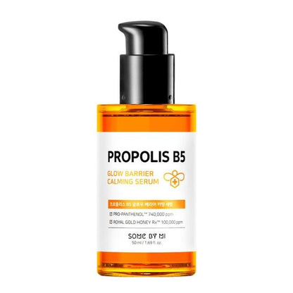 50ml bottle of Somebymi Propolis B5 Glow Barrier Calming Serum, a skincare product for calming and promoting a radiant glow