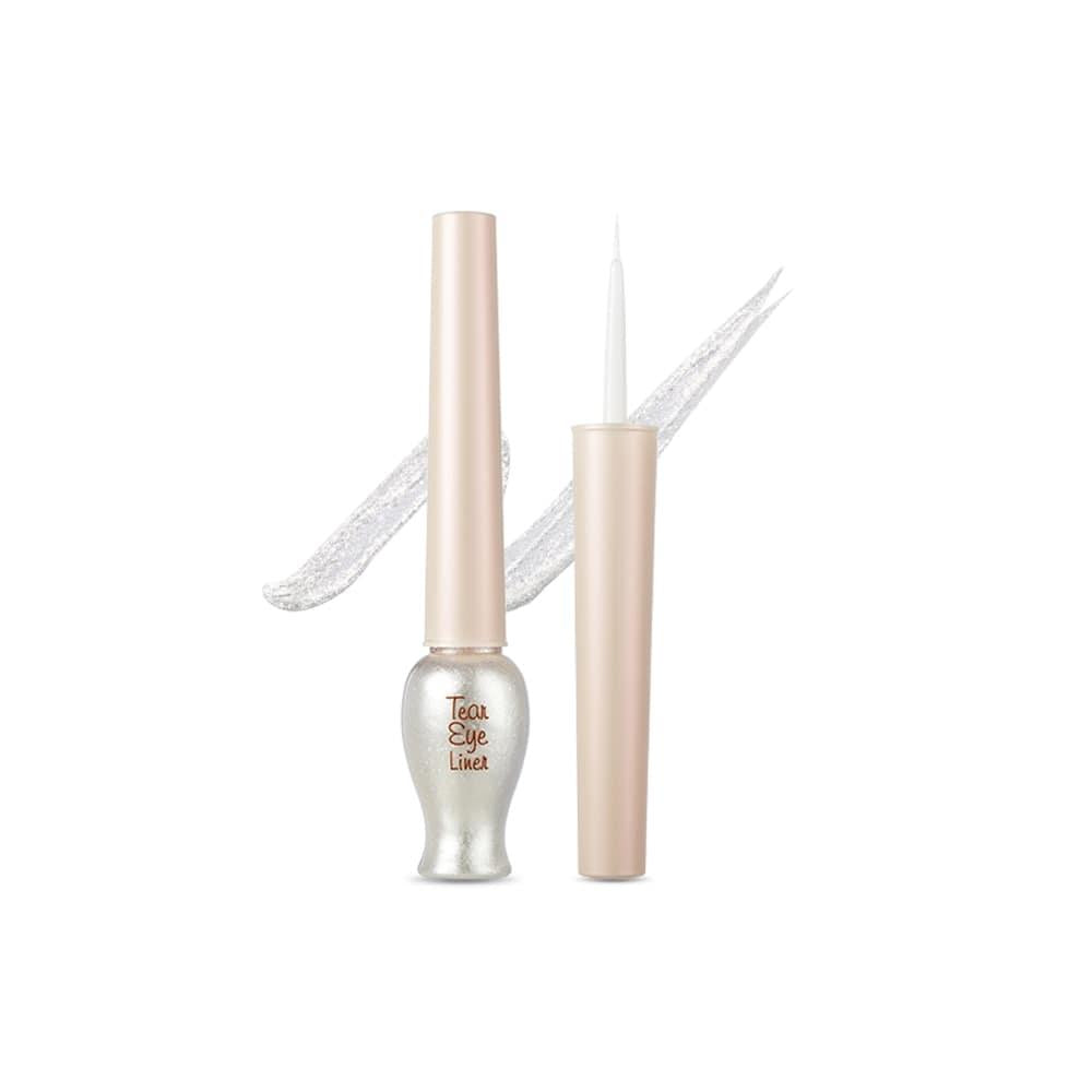 Etudehouse Tear Eye Liner in white with sparkling pearls for a dazzling eye look.