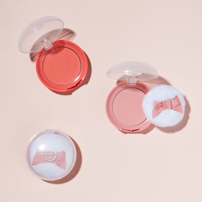 Etudehouse Lovely Cookie Blusher in shade RD301 Red Grapefruit Pudding, a 4g blush with a sweet and fruity grapefruit pudding scent.