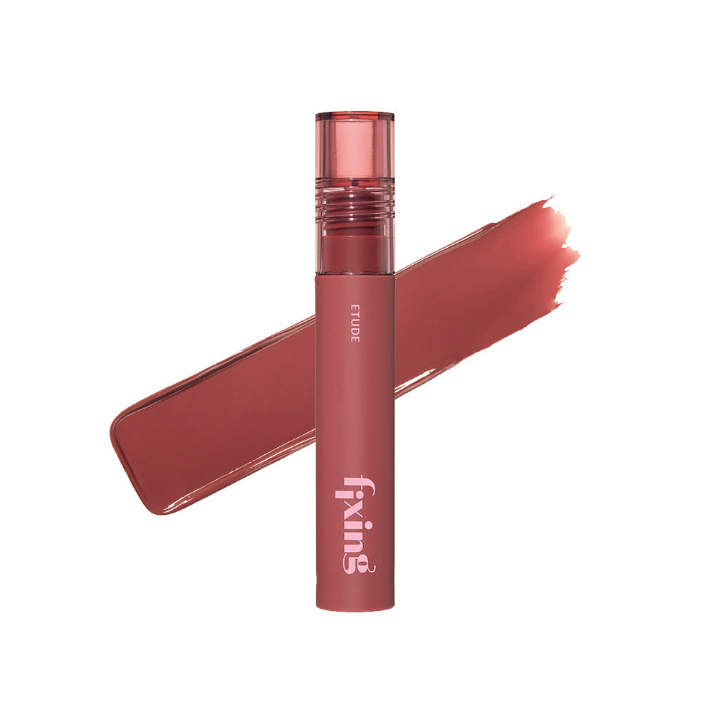 Etudehouse Fixing Tint in shade 06 Soft Walnut, a long-lasting lip tint with a soft walnut brown color.