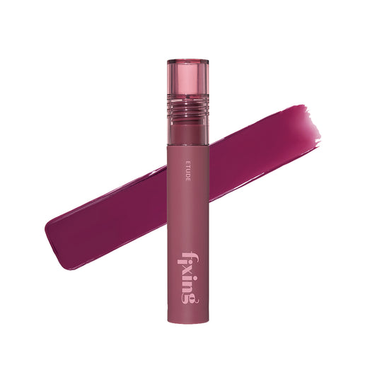 Etudehouse Fixing Tint in shade -14 Rose Lilac, a long-lasting liquid lip tint with a rose lilac color.