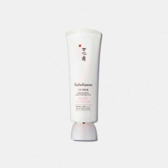 Sulwhasoo UV Daily Tone Up Sunscreen, a 50ml pink-toned sunscreen for daily use that brightens and evens skin tone.