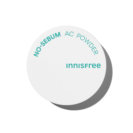 Innisfree No-Sebum AC Powder, a 5g translucent powder for mattifying and oil control.