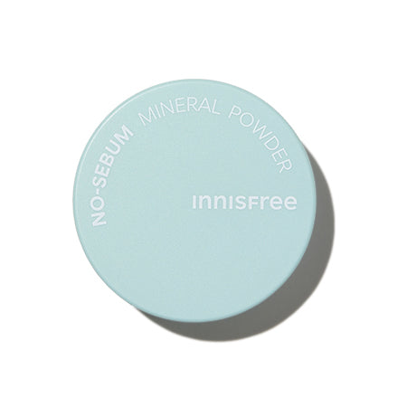 Innisfree No-Sebum Mineral Powder, a 5g mineral powder for a matte finish and shine control.