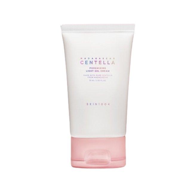 75ml tube of Skin1004 Pormizing Light Gel Cream, a lightweight, hydrating moisturizer formulated to minimize pores and refine skin texture.