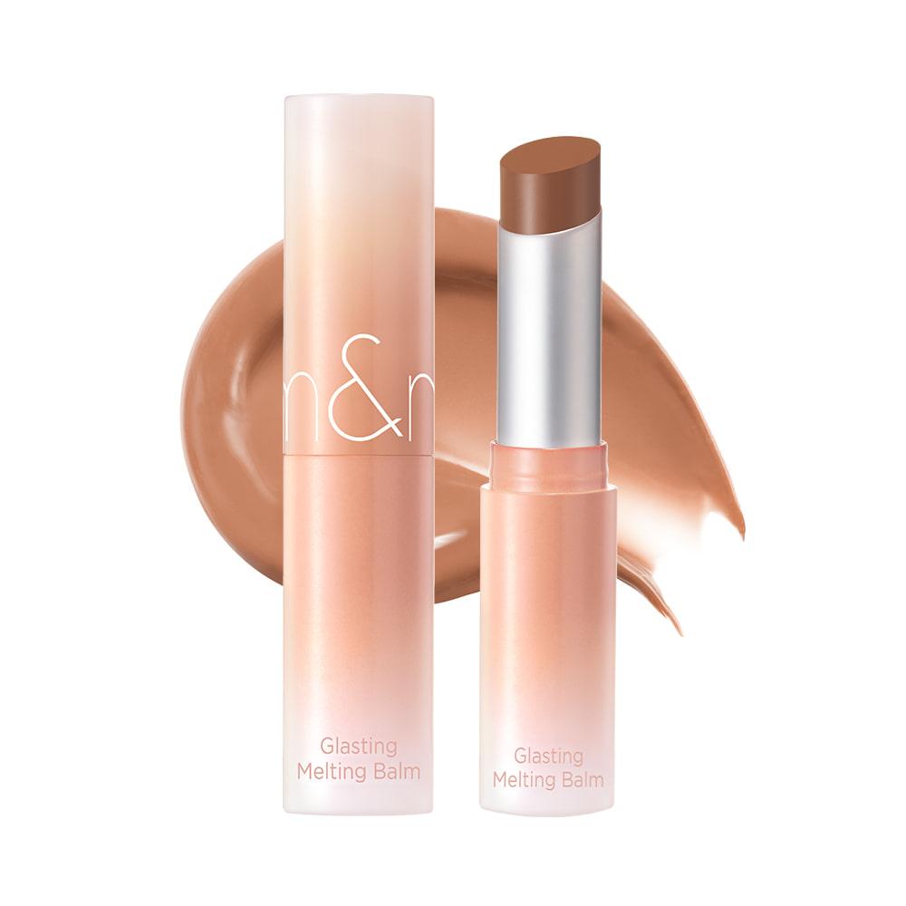 ROMAND Glasting Melting Balm, a 3.5g lip balm for a glossy, natural-looking plumped lip.