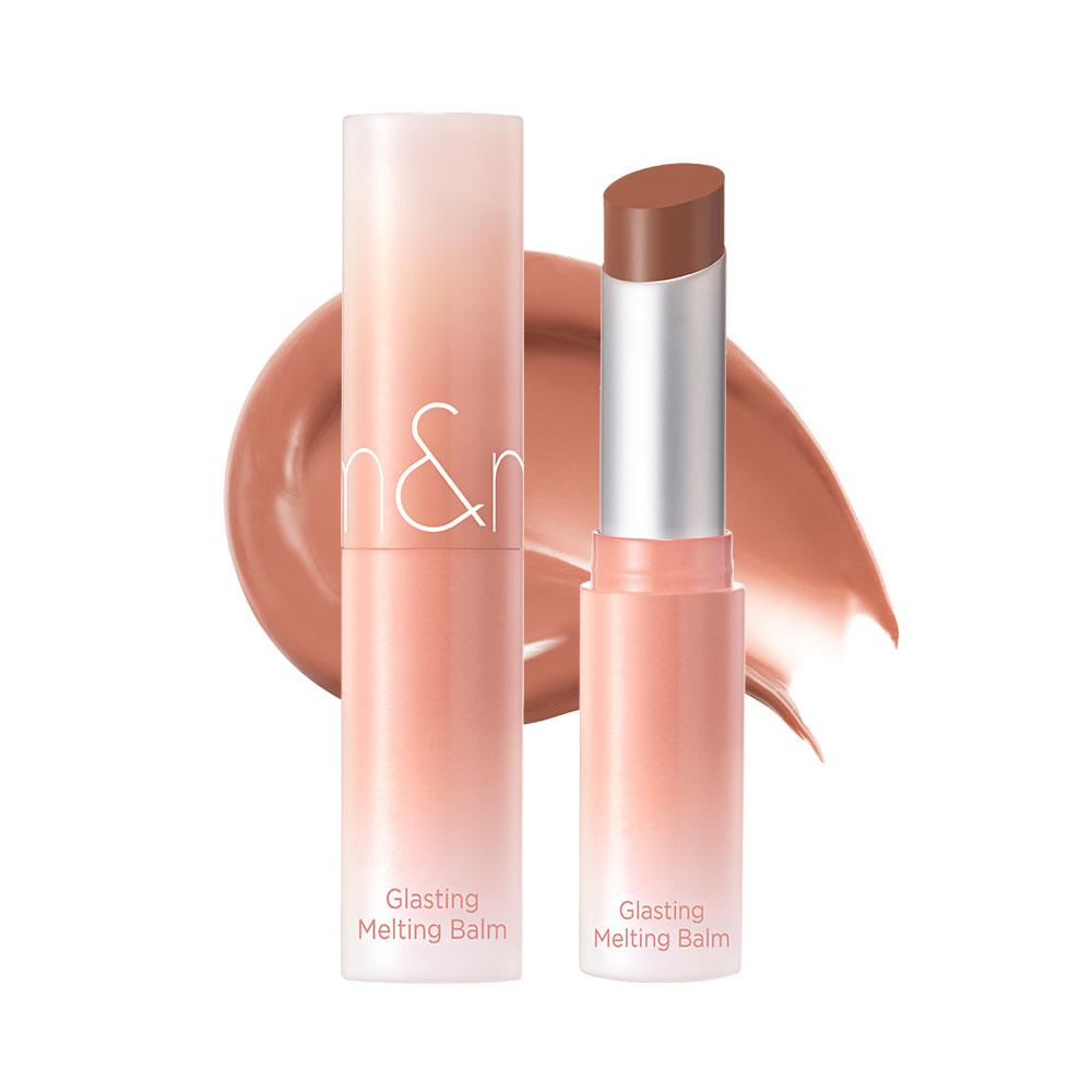 ROMAND Glasting Melting Balm, a 3.5g lip balm for a glossy, natural-looking plumped lip.