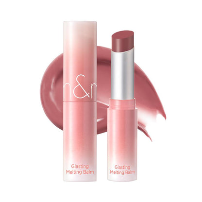 ROMAND Glasting Melting Balm, a 3.5g lip balm for a glossy, natural-looking plumped lip.