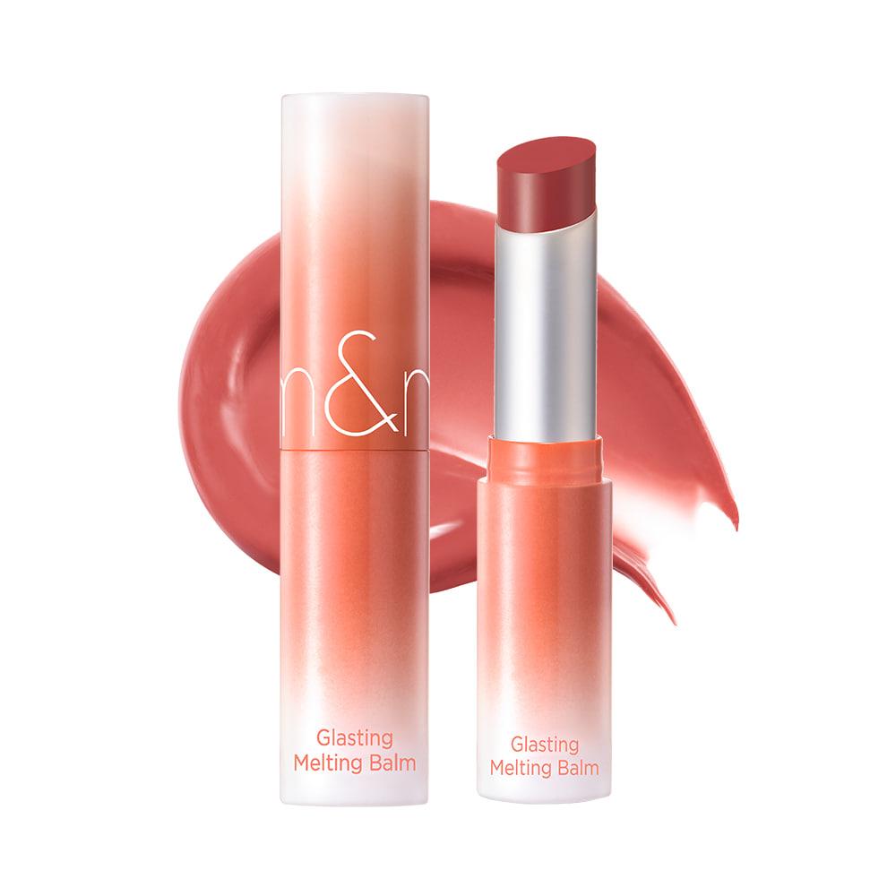 ROMAND Glasting Melting Balm, a 3.5g lip balm for a glossy, natural-looking plumped lip.