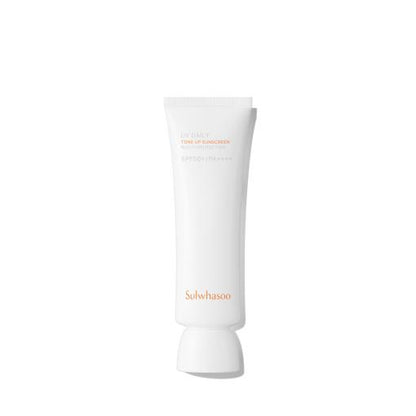 Sulwhasoo UV Daily Tone Up Sunscreen, a 50ml pink-toned sunscreen for daily use that brightens and evens skin tone.