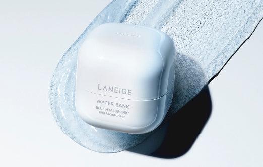 Laneige Water Bank Blue Hyaluronic Gel Cream, a 50ml lightweight, oil-free moisturizer for combination and oily skin.