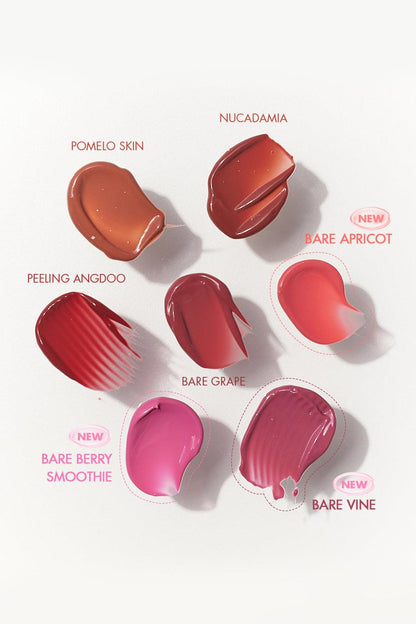 Romand Juicy Lasting Tint, New Bare Series. 5.5g lip tint for a long-lasting, natural-looking flush of color.