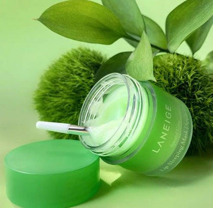 Laneige Lip Sleeping Mask EX in Apple Lime flavor, a 20g jar of overnight lip treatment.