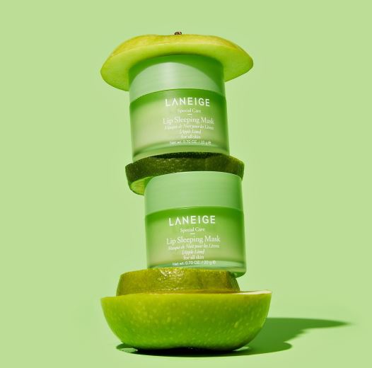 Laneige Lip Sleeping Mask EX in Apple Lime flavor, a 20g jar of overnight lip treatment.