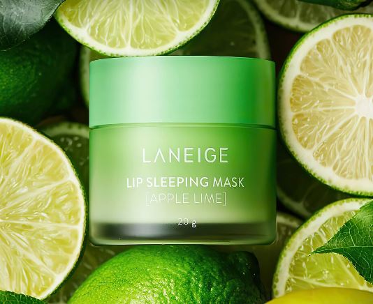 Laneige Lip Sleeping Mask EX in Apple Lime flavor, a 20g jar of overnight lip treatment.