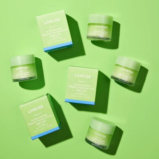 Laneige Lip Sleeping Mask EX in Apple Lime flavor, a 20g jar of overnight lip treatment.