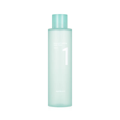 300ml bottle of Numbuzin No.1 Pure-Full Calming Herb Toner, a lightweight, herbal toner for calming irritated skin.