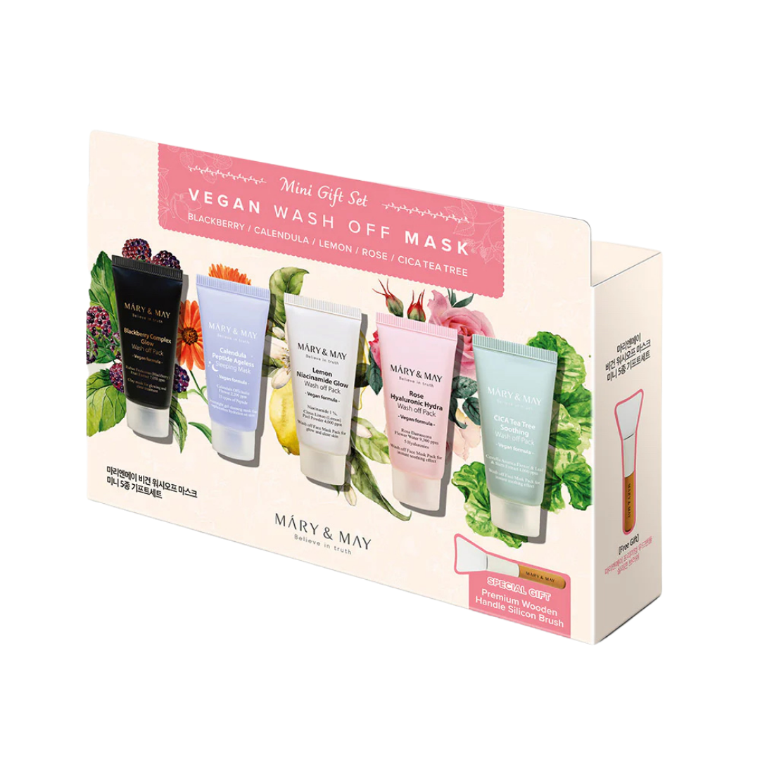 [Mary&May] Vegan Wash Off Mask Mini Gift Set