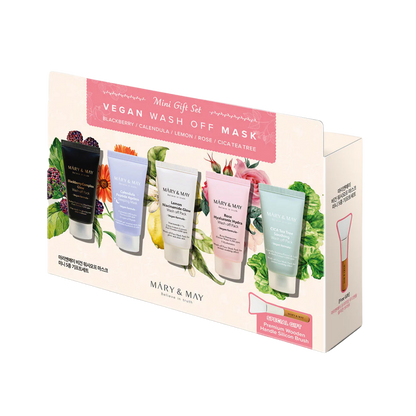 [Mary&May] Vegan Wash Off Mask Mini Gift Set