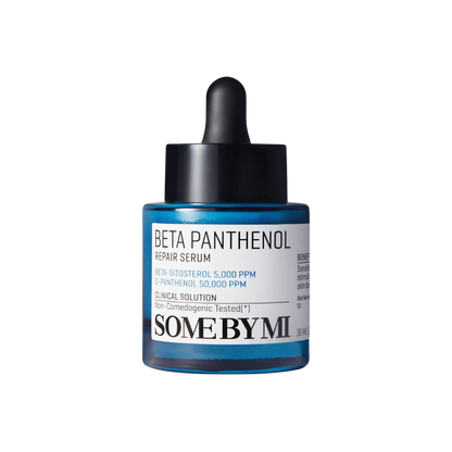 Some By Mi Beta-Panthenol Repair Serum, 30ml bottle for hydrating and repairing skin.