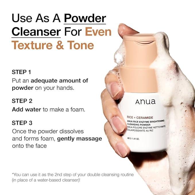 [Anua] Rice Enzyme Brightening Cleansing Powder 40g