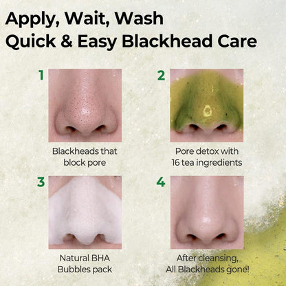 [somebymi] Bye Bye Blackhead 30 Days Miracle Green Tea Tox Bubble Cleanser 120g