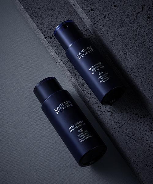 Laneige Homme Blue Energy Essence In Lotion, a 125ml hydrating and revitalizing facial moisturizer for men