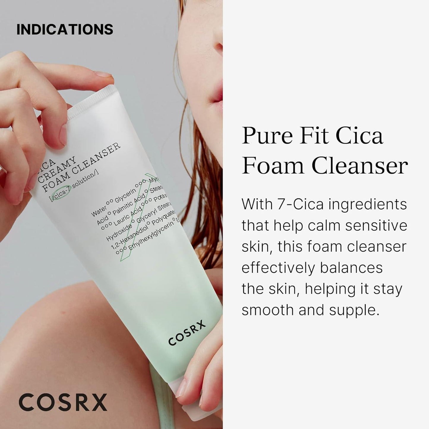 [Cosrx] Pure Fit Cica Creamy Foam Cleanser 150ml