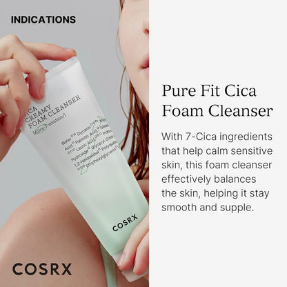 [Cosrx] Pure Fit Cica Creamy Foam Cleanser 150ml