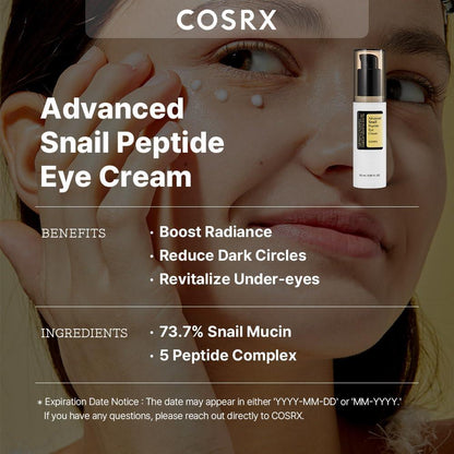 [Cosrx] Advanced Snail Peptide Eye Cream 25ml