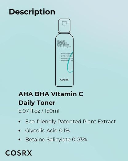 [Cosrx] Refresh AHA BHA Vitamin C Daily Toner 280ml